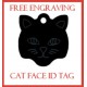 Cat Face ID Tag 